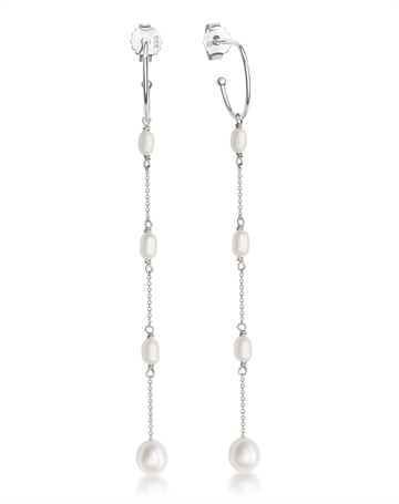 Pearl Earrings with chain